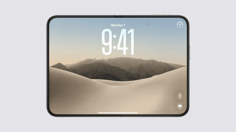 iPhone Duo 内屏展开态动图